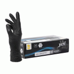GANTS JETABLES NITRILE NON POUDRÉ NOIR TAILLE M - BOÎTE DE 100 GANTS