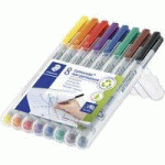 LOT DE 2 - MARQUEUR NON PERMANENT 316F LUMOCOLOR, ÉTUI DE 8