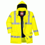 PORTWEST S778 PARKA BIZFLAME RAIN HI-VIS MULTIRISQUE JAUNE - TAILLE XS