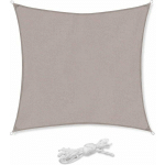 VOILE D'OMBRAGE CARRÉE, 2×2M TAUPE - SEKEY