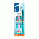 STYLO ROLLER PILOT FRIXION CLICKER POOL PARTY - POCHETTE DE 3