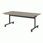 TABLE MALIBU RAB. 160X80 T4 DL ST ALAISÉ GRIS U727/GRIS 7016
