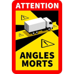 TALIAPLAST - AUTOCOLLANT 170X250MM ATTENTION ANGLES MORTS 629101