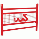 BARRIÈRE LINEA SPÉCIALE ECOLE 1.57M SERPENT GALVA ROUGE 3020 - PROCITY