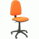 CHAISE AYNA EN SIMILICUIR - ROUE PARQUET - ORANGE - PIQUERAS Y CRESPO