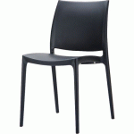 CHAISE EMPILABLE ABTHRACITE - MAYA - FURNITRADE