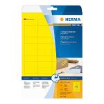 HERMA ETIQUETTES COULEUR - HERMA - COLORIS : JAUNE -  45,7 X 21,2 - BOITE DE 960 ÉTIQUETTES