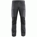 PANTALON DE TRAVAIL SERVICES STRETCH GRIS FONCÉ/NOIR TAILLE 38C - BLAKLADER