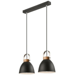 LAMKUR LIGHTING - LAMKUR DANIELLE PLAFONNIERS SUSPENDUS À DÔME EN ACIER GRAPHITE, 2X E27