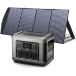 ALLPOWERS - R1500 TRAGBARE POWERSTATION MIT 200W SOLARPANEL, 1152WH LIFEPO4 BATTERIE MIT 1800W AC AUSGANG SOLARGENERATOR, 43DB LEISE BETRIEB MOBILE