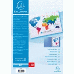 SACHET 10 POCHETTES PERFORÉES POLYPROPYLÈNE LISSE A3 PLIÉES - INCOLORE - LOT DE 5