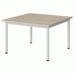 TABLE MALIBU 80X80CM T1 4P STRA ABS ACACIA/BLC 9016