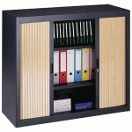 ARMOIRE À RIDEAUX DÉMONTABLES H 100 X L 120 CM HÊTRE