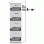 ARMOIRE SÉCURITÉ S-CLASSIC-90 S90.196.060.WDAS JAUNE