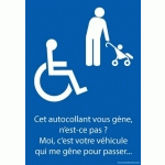 AUTOCOLLANT - CET AUTOCOLLANT VOUS GÊNE, N