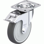 BLICKLE - ROULETTE PIVOTANTE À FREIN Ø 125MM BANDAGE POLYURÉTHANE TPU 150KG - LE-PATH 125KF-FI