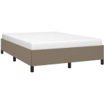 VIDAXL - CADRE DE LIT TAUPE 140X190 CM TISSU