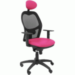 CHAISE JORQUERA SIMILICUIR - AVEC APPUI TÊTE ROSE - PIQUERAS Y CRESPO