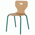 CHAISE MALIBU 4P - T6 - COQUE HÊTRE / ALU BLEU 5018 - MANUTAN EXPERT