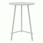 TABLE RESTAURATION CLARA - Ø80 CM - H 1095 CM - BLANC - EOL