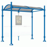 ABRI BUS PROVINCE 2.50 M SANS BARDAGES LAT. BOULE BLEU 5010 - PROCITY