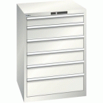 ARMOIRE BLANC GRIS 717X725X1000 AVEC 6 TIR. 200KG - LISTA