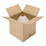 LOT DE 20 - CARTON CAISSE AMÉRICAINE KRAFT BRUN DOUBLE CANNELURE L 30 X L 30 X H 30 CM