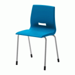 LOT DE 4 - CHAISE SCOLAIRE OCTAVE TAILLE 6 - CM2 / COLLÈGE / LYCÉE - BLEU