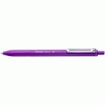 STYLO-BILLE PENTEL IZEE RETRACTABLE ECRITURE MOYENNE  POINTE 1MM ENCRE FAIBLE       VISCOSITE RECHARGEABLE VIOLET - LOT DE 24