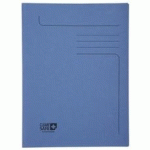 PAQUET DE 5 CHEMISES 2 RABATS 400G/M2 CLEAN'SAFE - 24X32CM - BLEU - LOT DE 10