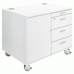 DESSERTE MOBILE DARWIN COULEUR BLANCHE