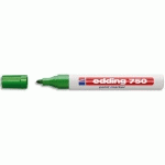 MARQUEUR PEINTURE EDDING E750 - LAQUE VERT - POINTE MOYENNE OGIVE - LOT DE 2