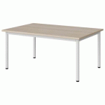 TABLE MALIBU 120X80 T2 4P STRA ABS ACACIA/BLC 9016