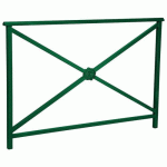 BARRIÈRE LISBONNE 1.50 M STRUCTURE ROSACE - ZINC VERT 6005 - PROCITY