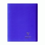 CAHIER KOVERBOOK CLAIREFONTAINE 24 X 32 CM GRAND CARREAUX 96 PAGES - BLEU