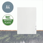 CHEMISE COIN PLASTIQUE LEITZ RECYCLE A4 POLYPROPYLÈNE 13/100E RECYCLÉE INCOLORE- PAQUET DE 100