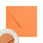 PAQUET DE 5 ENVELOPPES GRAIN DE POLLEN 140X140MM 120G/M² - CURCUMA - LOT DE 10