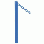 POTELET PROVINCE Ø76 MM CHAINES 1 ANNEAU AGORA BLEU 5010 - PROCITY