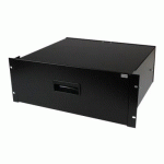 STARTECH.COM TIROIR DE STOCKAGE EN ACIER NOIR 4U POUR RACKS ET ARMOIRES 48 CM