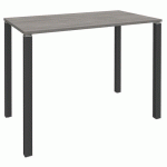 TABLE LOUNGE 4 PIEDS L120 X P80 X H105 CHÊNE GRIS/CARBONE