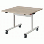 TABLE MALIBU RAB. 80X80 T3 DL STRA ABS ACACIA/BLC 9016