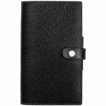 AGENDA MODERNE - AGENDA - 2026 - INT 2001 - HEBDOPLAN - SEMAINIER HORIZONTAL - MULTILINGUE - PEKARI - NOIR - 12 MOIS DE JANV À DÉC. - 8,7X15,3 CM - CUIR PLEINE FLEUR DE PORC - TRANCHE DORÉE - À PRESSION