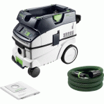 ASPIRATEUR EAU ET POUSSIÈRES CLEANTEC CTL 26 EI - CLASSE L - CUVE 26L FESTOOL