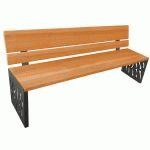BANC DESIGN BOIS ET ACIER SOPHIA