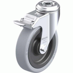 BLICKLE - ROULETTE PIVOTANTE À FREIN Ø 125MM BANDAGE CAOUTCHOUC SBR 120KG - LKRA-VPA 126K-FI