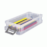 BOÎTE DE RANGEMENT PLASTIQUE 0,75 L WHITEFURZE ALLSTORE INCOLORE - LOT DE 5