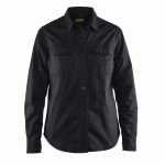 CHEMISE TWILL FEMME NOIR TAILLE XXL - BLAKLADER