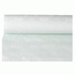NAPPE DAMASSÉE, (L)1,0 X (L)10 M, BLANC - LOT DE 6