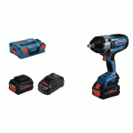 BOULONNEUSE À CHOCS 18V - GDS 18V-1000 - 2 BATTERIES 8 AH - COFFRET DE TRANSPORT BOSCH