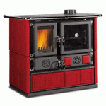 CUISINIÈRE À BOIS 8,8 KW-N - ROSA 5.0 MAIOLICA BORDEAUX LA NORDICA EXTRAFLAME